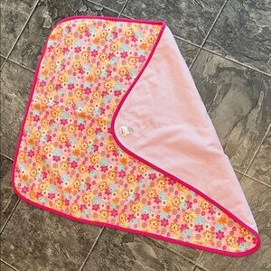 ZUTANO BABY Floral Pink 100% Cotton Soft Baby Blanket | Girlhood Colourful 28x34